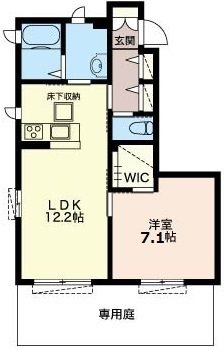 アルフォートⅡ X102号室 間取り