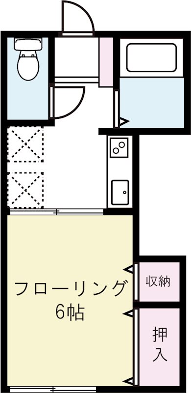 ベルレージュ X102号室 間取り