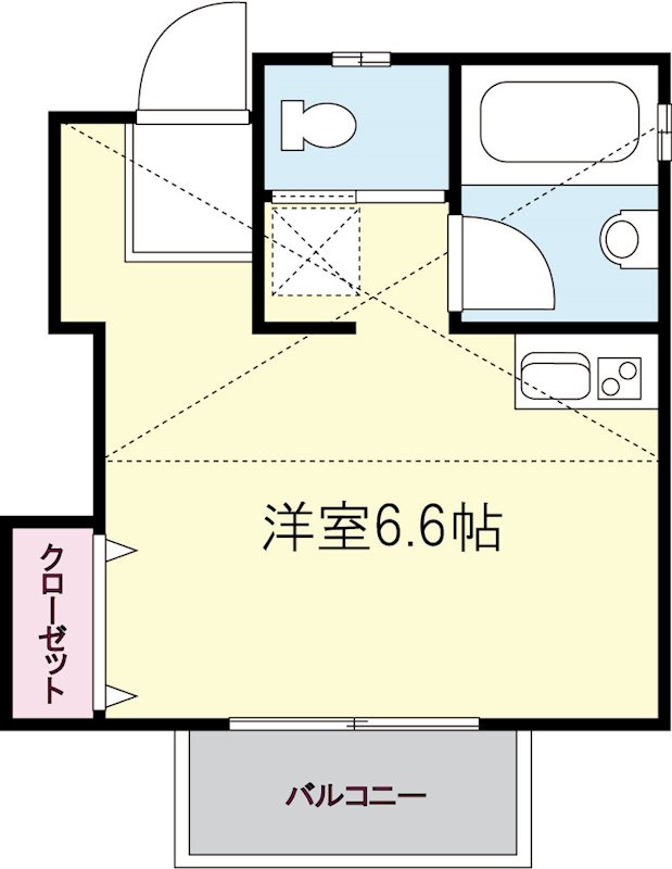 プチメゾン X202号室 間取り