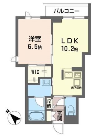 グレースマジック 101号室 間取り