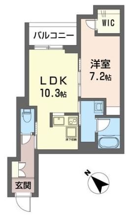 グレースマジック 402号室 間取り