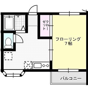 穂高ブラザーズ運河 203号室 間取り