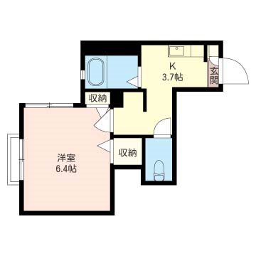 アルファンスコート X205号室 間取り