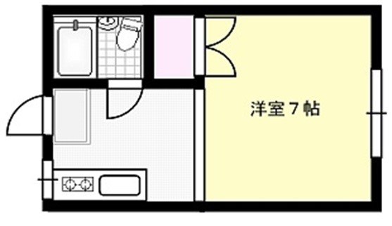 ハイネス福田 X01~X06号室 間取り