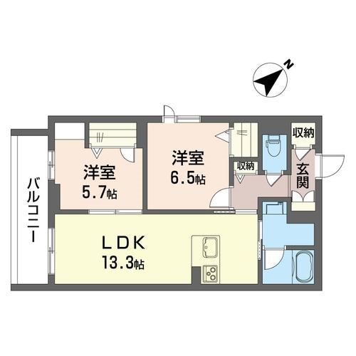 クライン ヴァルトⅠ 301号室 間取り