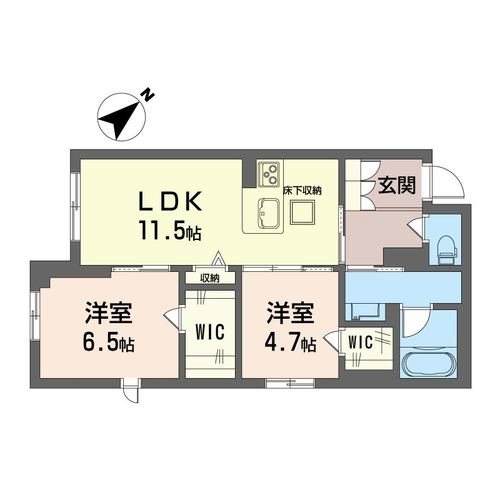 クライン ヴァルトⅠ 105号室 間取り