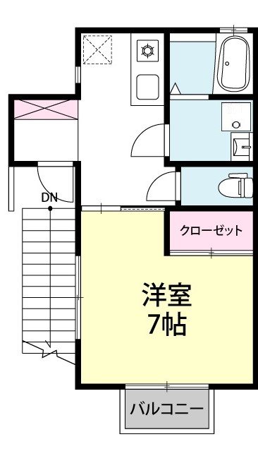 ビームⅫ X01号室 間取り