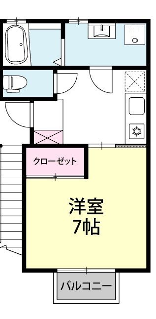 ビームⅫ X02～X06（2F）号室 間取り
