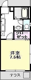 ビームⅧ ☓01～☓02（1F・2F）号室 間取り
