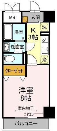 アルカンシェル 508号室 間取り