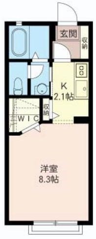 プリムローズ 101号室 間取り