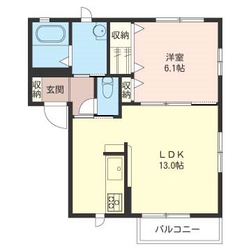 サニーヒルズ 206号室 間取り