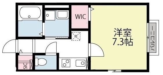 イデアルⅡ 203号室 間取り