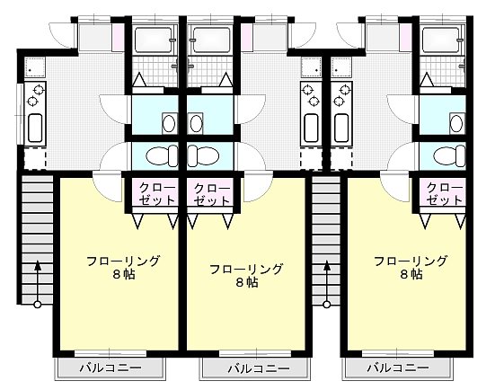 ビームⅠ 102号室 間取り