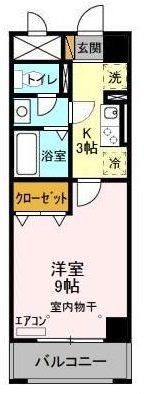 アルカンシェル 205号室 間取り
