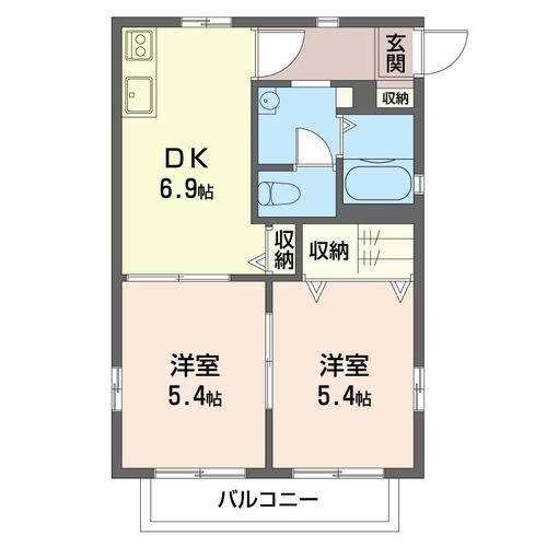メゾン逆井Ｆ 202号室 間取り