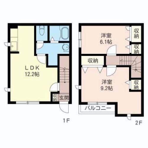 ふぁみーゆクレスト 101号室 間取り