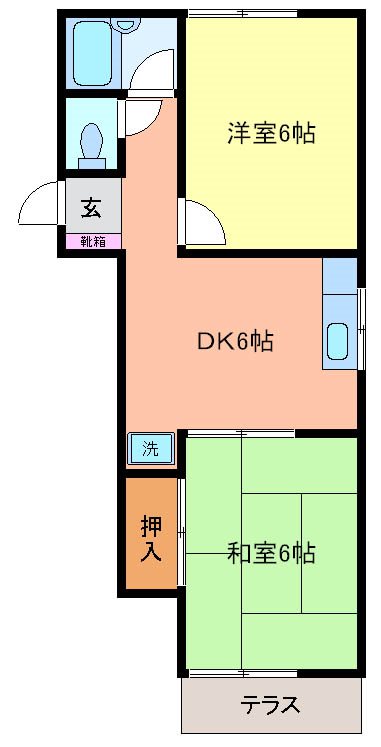 メゾンヤマリ２ 107号室 間取り