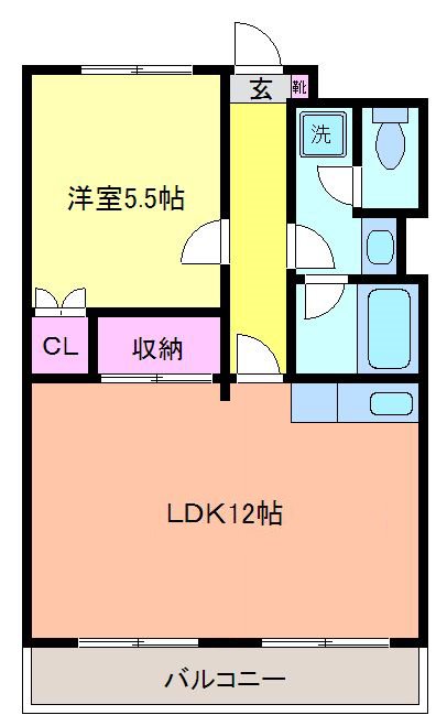 オークヒルズ 201号室 間取り