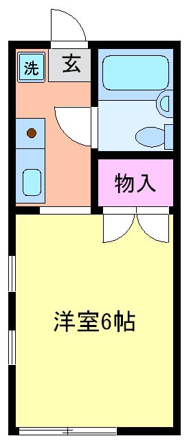 コーポグリーンヒル 202号室 間取り