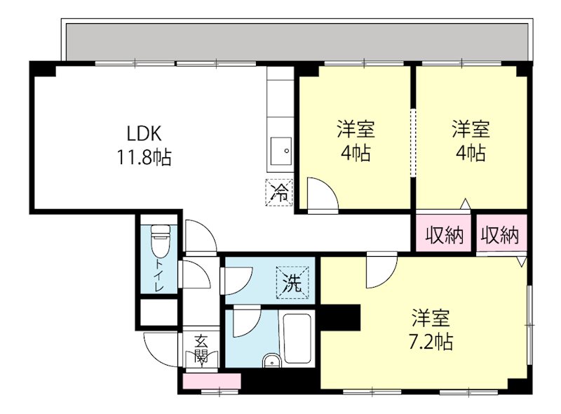 植月ビル 201号室 間取り