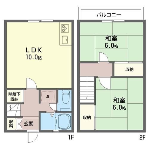 テラス・グリーンヒルB 間取り図