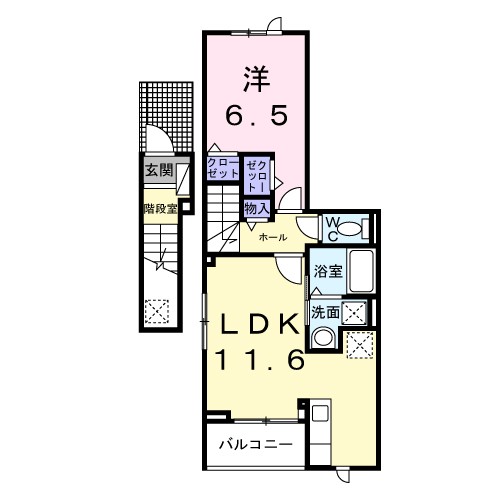 ココ　ラ　フェリーチェＡ 206号室 間取り