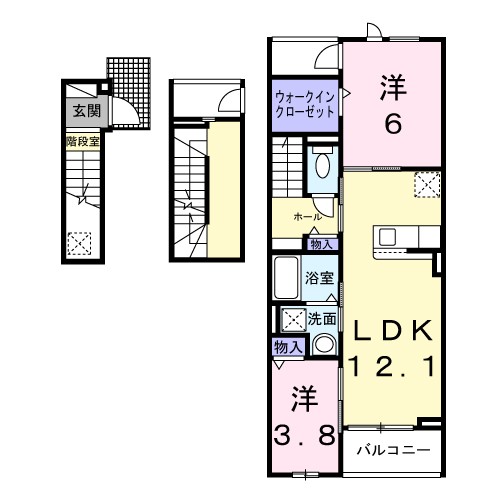 ココ　ラ　フェリーチェＡ 302号室 間取り