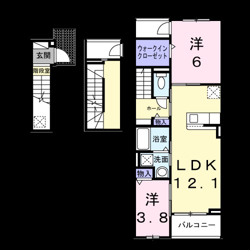 ココ　ラ　フェリーチェＡ 304号室 間取り