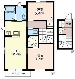 アルフォートⅡ X202号室 間取り