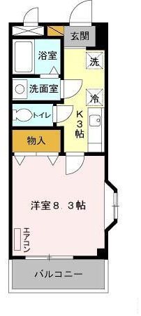 ボヌール柏の葉キャンパス 201号室 間取り