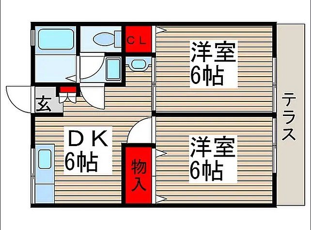 ハイツコジマ X01~X05号室 間取り