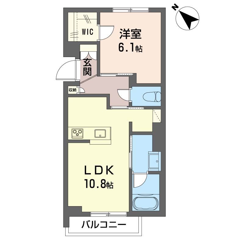 クオリスタ マース 303号室 間取り