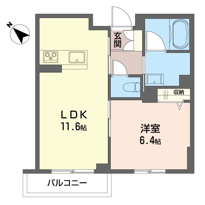 クオリスタ マース 202号室 間取り