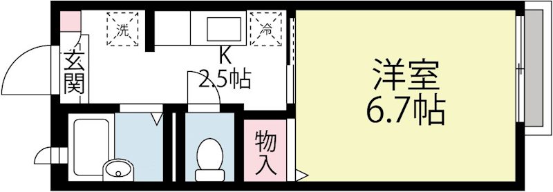 パークコート X01~X12号室 間取り