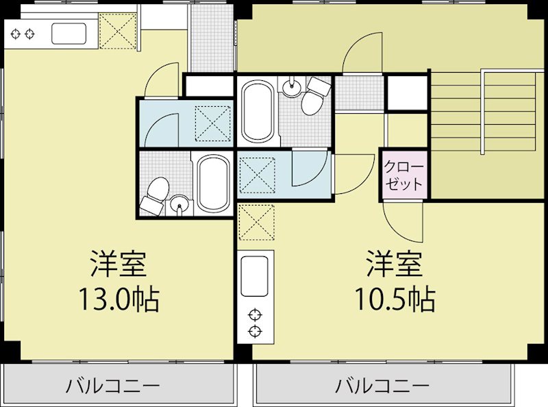 植月ビル 30X号室 間取り