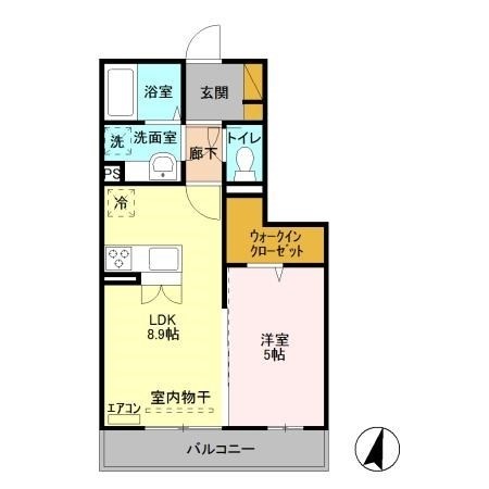 アリエッタ 306号室 間取り