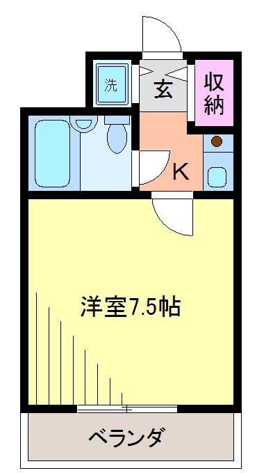 トーカン柏キャステール 408号室 間取り