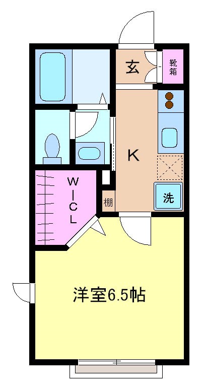 ソレイユ 201号室 間取り