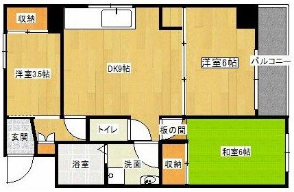 大島レジデンス北小金 605号室 間取り