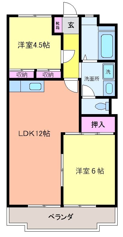 髙市ビル 203号室 間取り