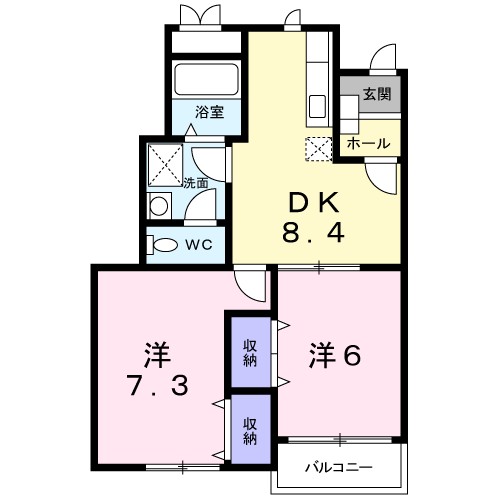 セントラルパークヒルズ 103号室 間取り