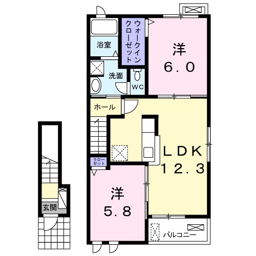 メゾン・ネオＭ　Ⅰ 202号室 間取り