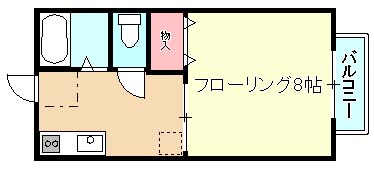 蓮見育英センターD棟 103号室 間取り