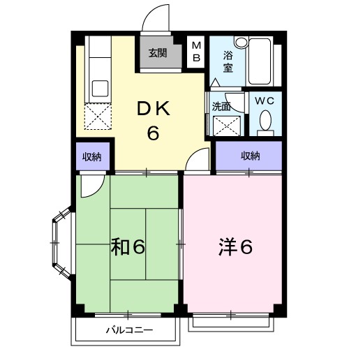 プレザホームズ 201号室 間取り