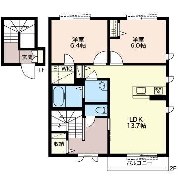 アミコート 201号室 間取り