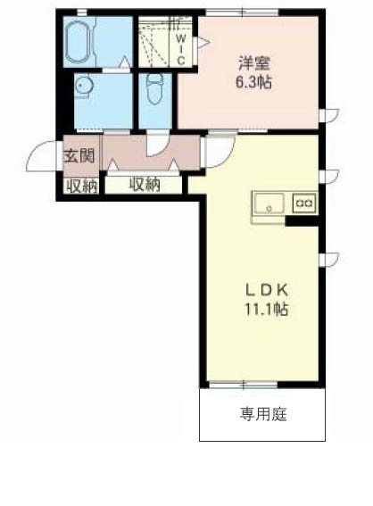 パルティール 103号室 間取り