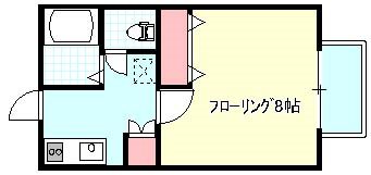 フォレストコート 102号室 間取り