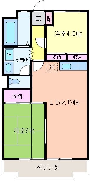 髙市ビル 506号室 間取り