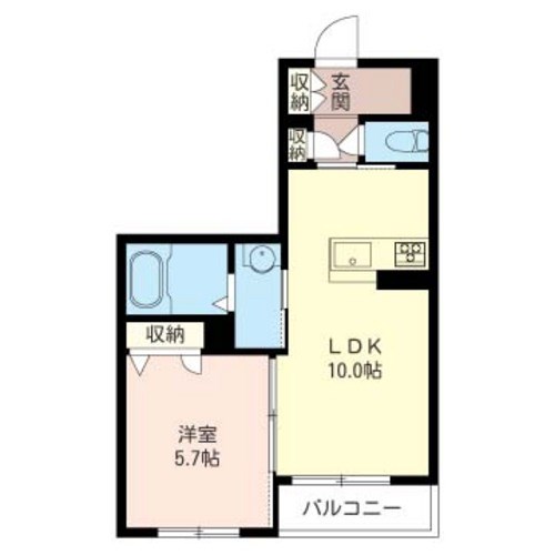 グランディヴィラおおたかの森 305号室 間取り